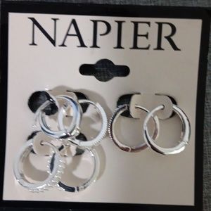 Silver earrings set of 3